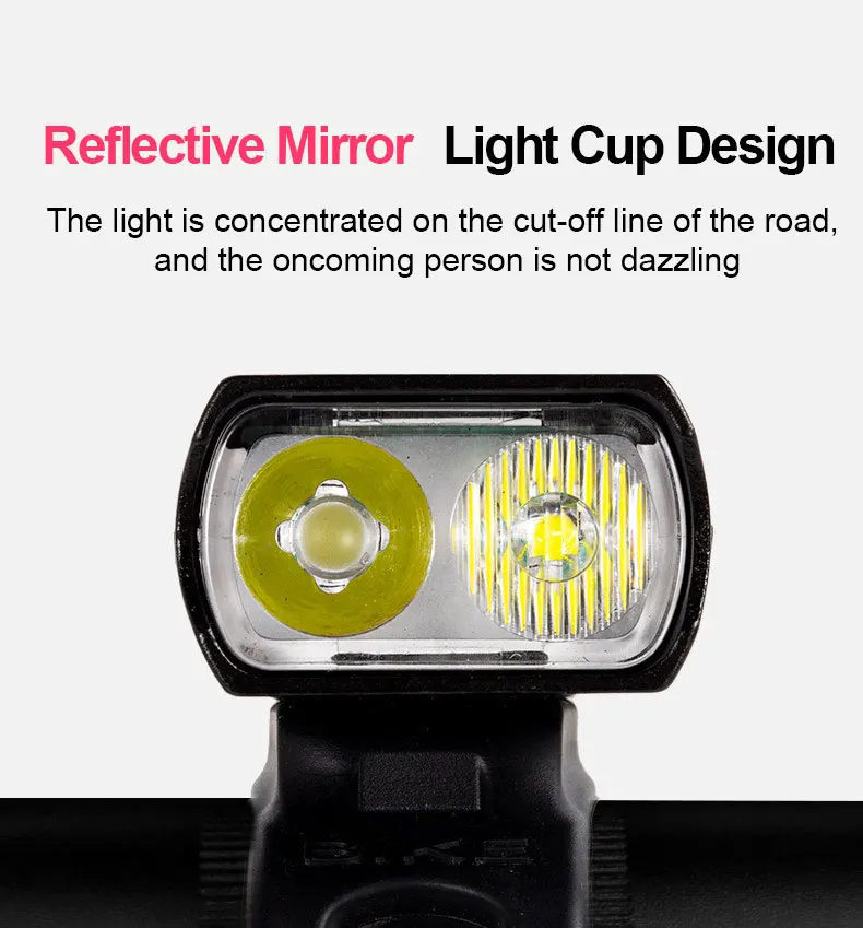Front Rear Bicycle Light T6 LED Front MTB Mountain Bicycle Lamp Front And Back Bike Headlight Flashlight Cycling Scooter tail