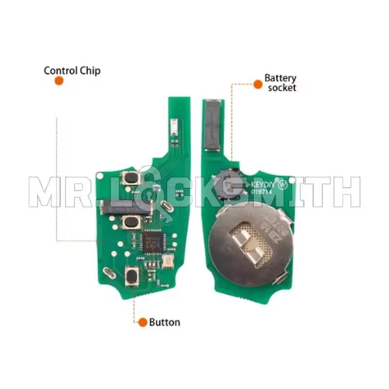 MR.LOCKSMITH KEYDIY ZB15-3 ZB17-3 ZB37-3 Universal Smart Key for VW MQB Bora Passat Lavida Magotan T-Roc Tiguan Teramont Type