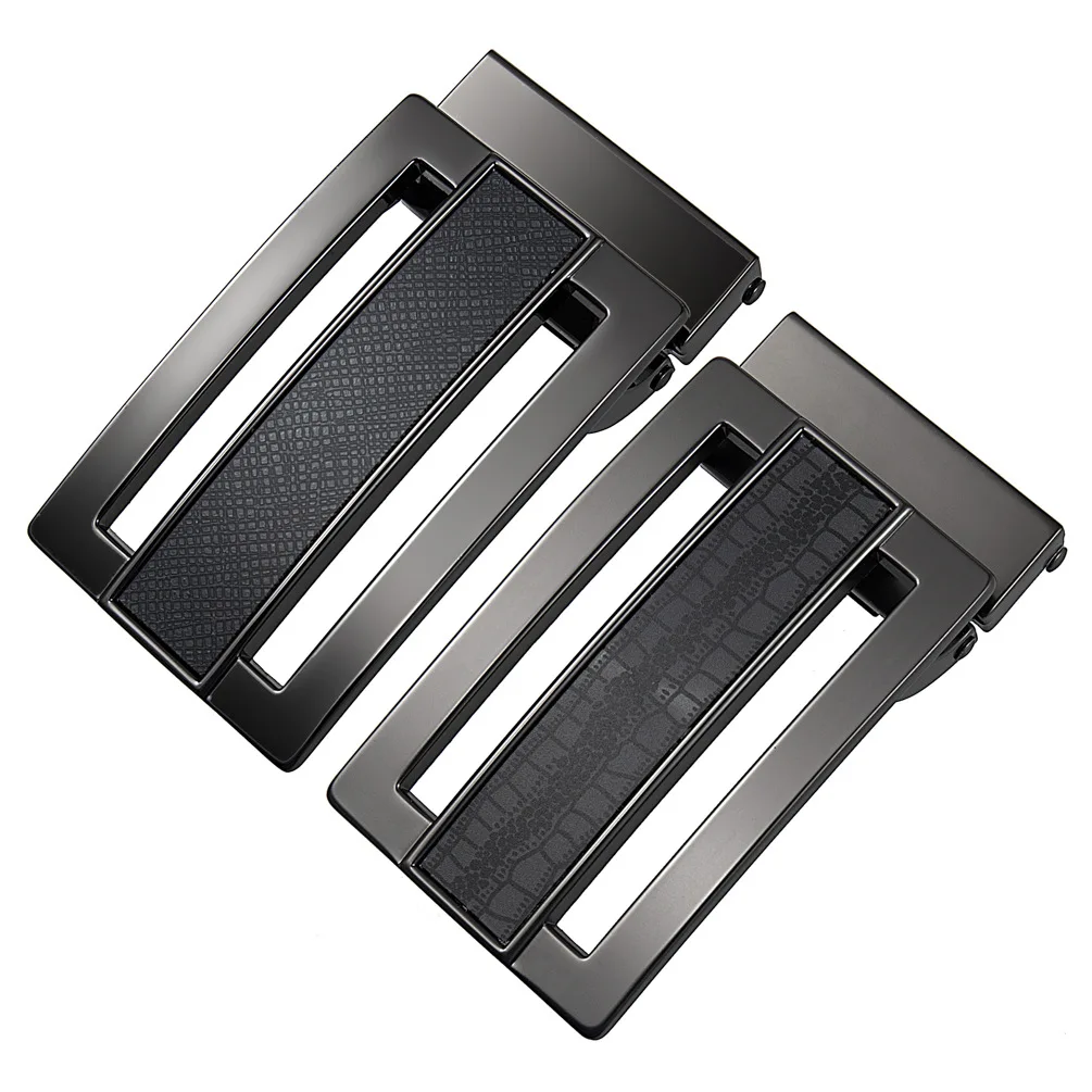 Nueva moda hebilla suave accesorios de cinturón perforados hebilla de cinturón de negocios versátil clásica 3,3 cm