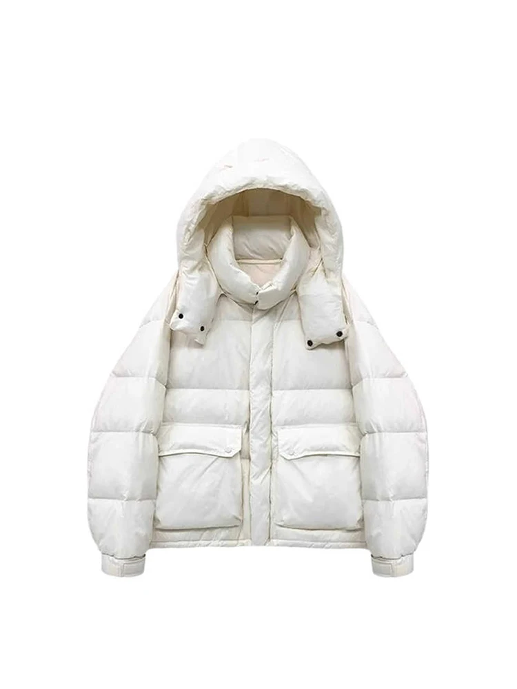 Giacca Parka viola da donna felpe con cappuccio addensate calde giacca in cotone Harajuku giacche imbottite Vintage capispalla abbigliamento coreano anni '90 2000s