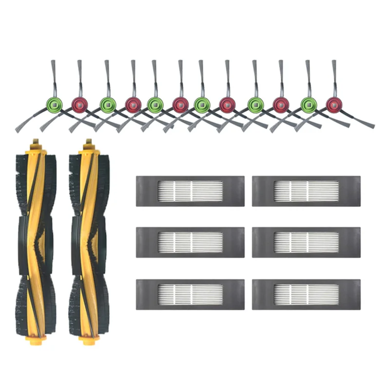 

【PASSIONE】40X для робота-пылесоса ECOVACS DEEBOT OZMO 920 950 T8 T9 AIVI MAX N8PRO: основная/боковая щетка, HEPA-фильтр