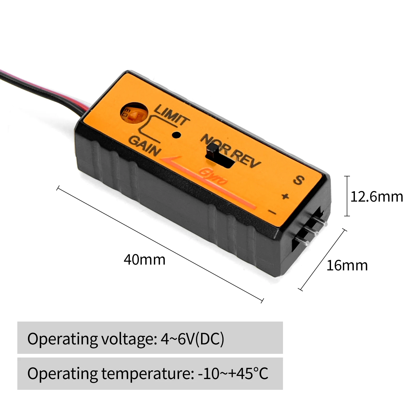 RC Mini Gyro 4.8V-6V Applicable With FUtaba JR Sanwa Hi-tec GWS Flysky Fly sky For RC Drift Drive Car Boat Accessories