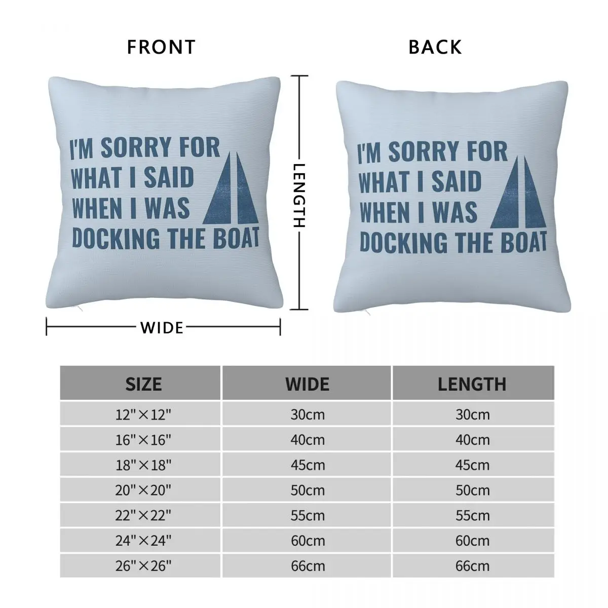 Sorry When Docking The Boat Square Pillowcase Polyester Linen Velvet Creative Decorative Throw Pillow Sofa Cushion Case 18
