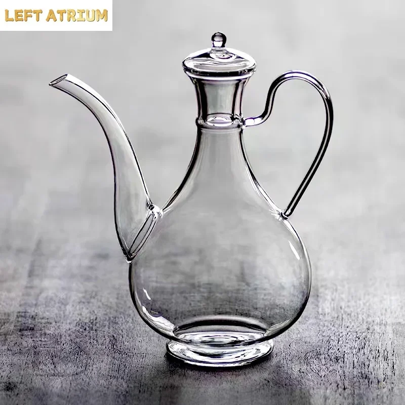  500ml Exquisite Imitation Song Glass Teapot Heat Resistance Brewing Green Tea Oolong Glass Tea Pot Flower Tea Maker Teaset