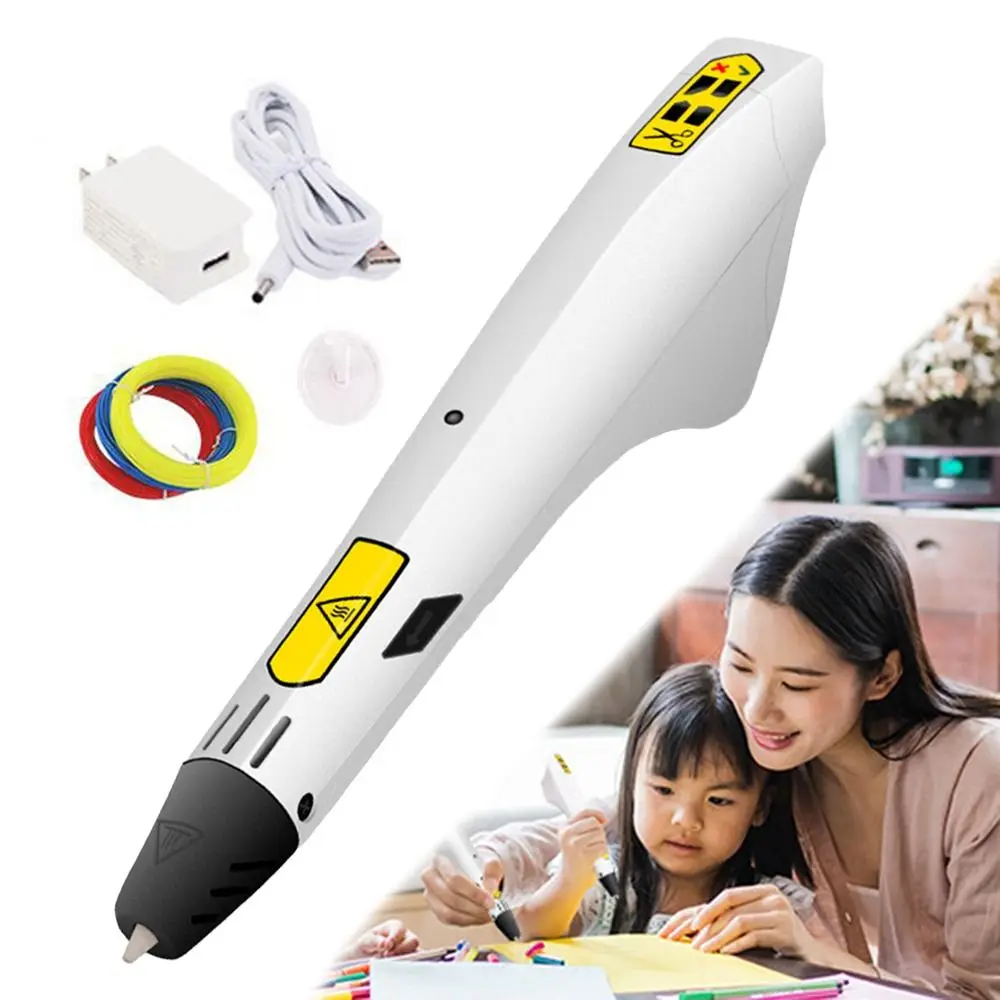 Tragbare DIY 3D Druck Stift 9M 1,75mm PCL Filamente ABS 3D Stifte USB Kabel 3D Zeichnung Stift kinder