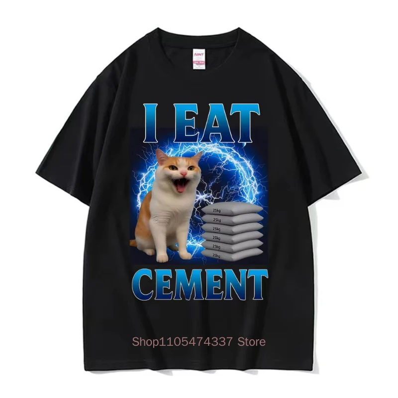 Ich esse Lötmittel – Lustiges Katzen-Meme-T-Shirt für Herren und Damen – Modische Freizeit-T-Shirts aus hochwertiger Baumwolle für den Sommer – Detail 10