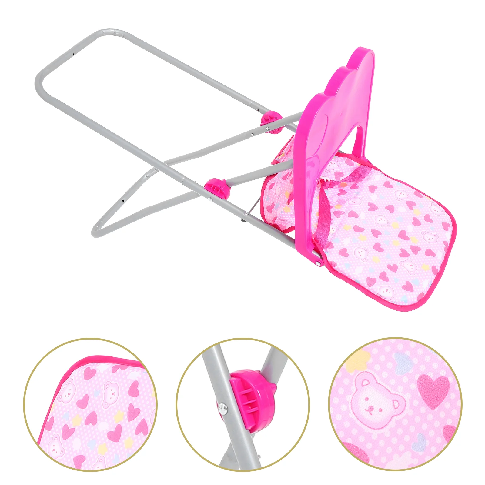 

Dining Chair Simulated Highchair Small Baby Cot Toys for Girls Dolls Toddler Fold