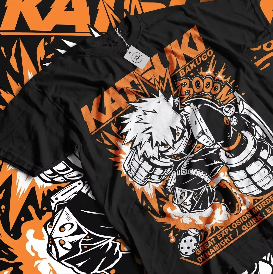 Unisex Bakugo Katsuki T-Shirt My Hero Academia (MHA) Hero Graphic Anime Gift for Men Women and Kids Y2K Top Crewneck T Shirt