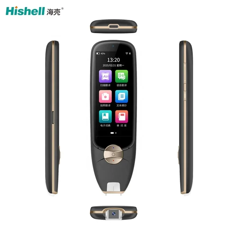 Digital black WIFI English Speaking language machine,Ai smart Translator scan reader Pen