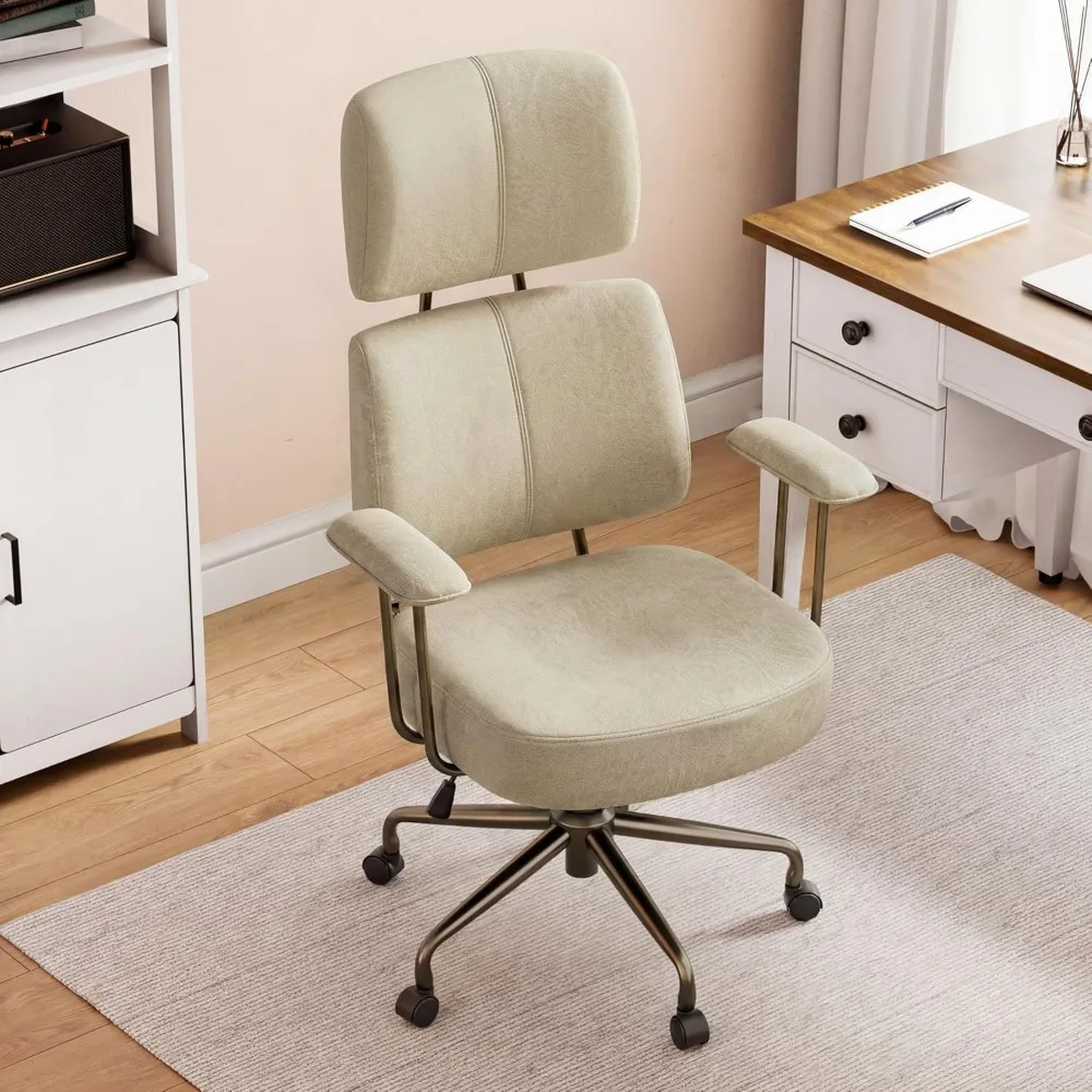 

Home Office Desk Chairs, Ergonomic Computer Chair with High Back, with Lumbar Support,Spring Cushion Seat,Executive Office Chair