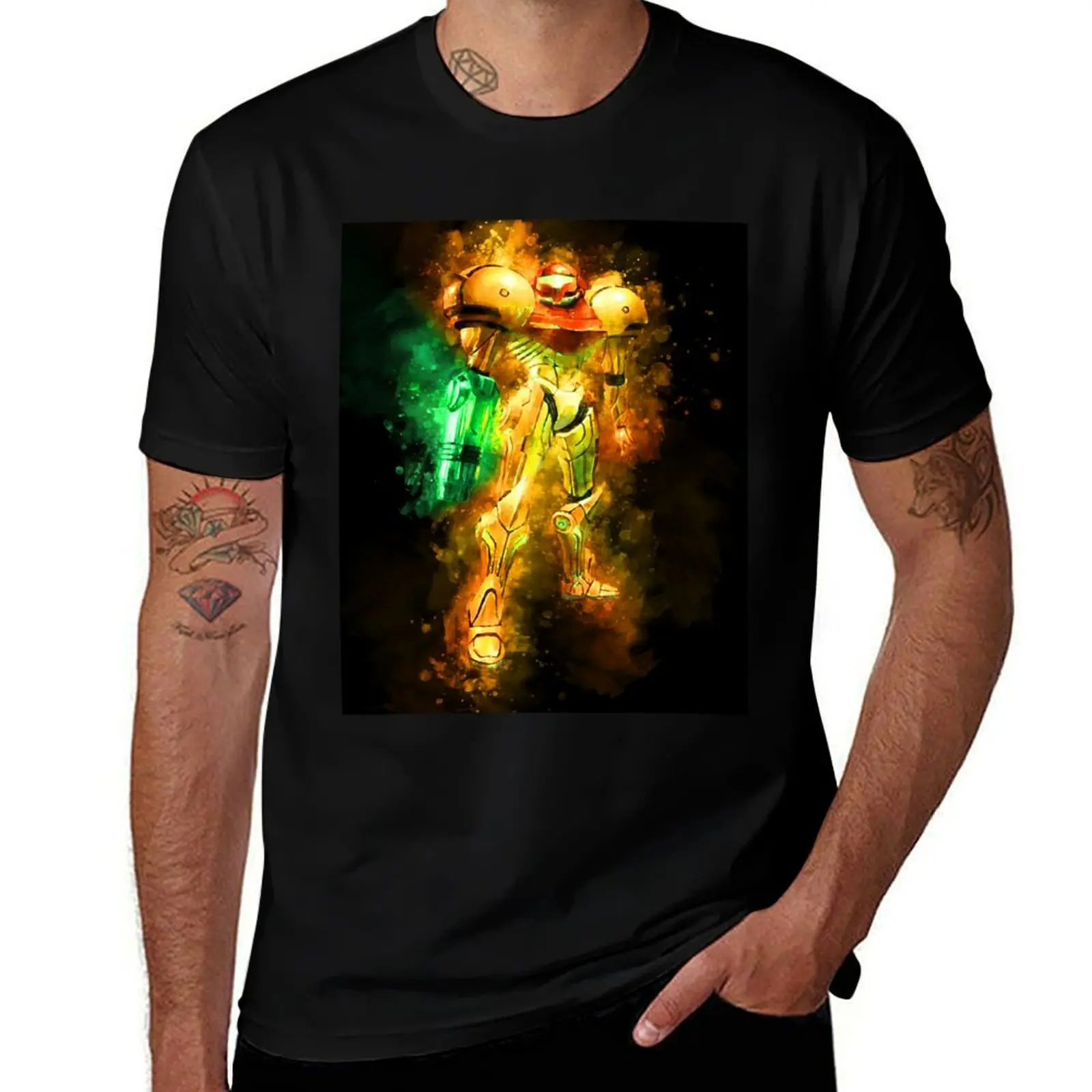 

- t shirts Hunter shirts men for graphic casual shirt Metroid t T-Shirt Prime - for essential tees t man man Aran Samus