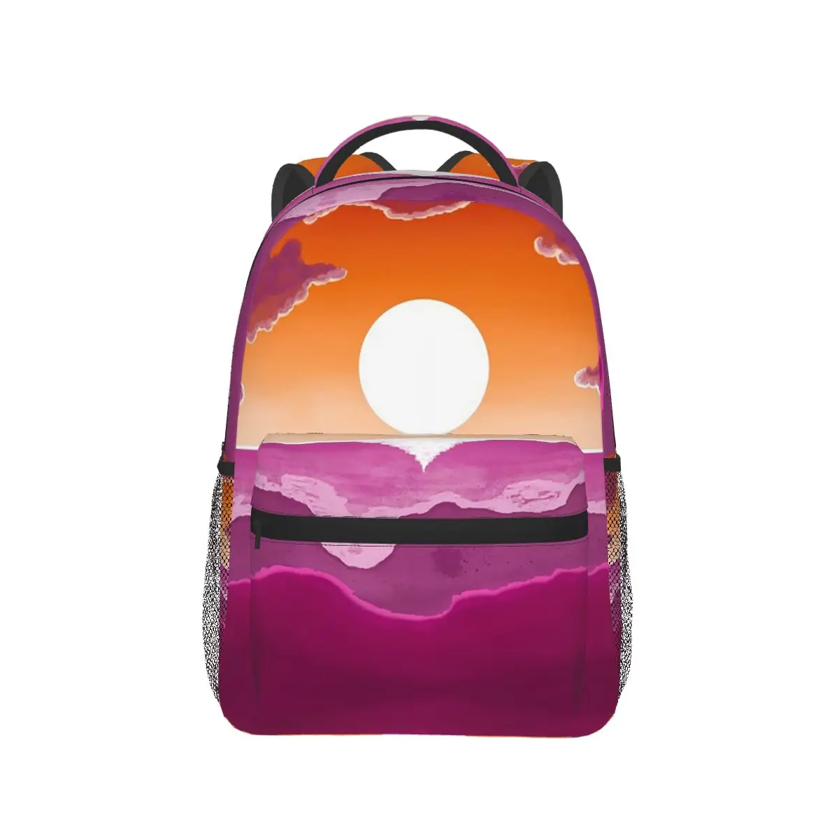 

Faux Glitter Rainbow Pride Flag LGBT Gay Lesbian Print Backpack Daypack Boy Girl BookBag School Bag Shoulder Bags for Men Women