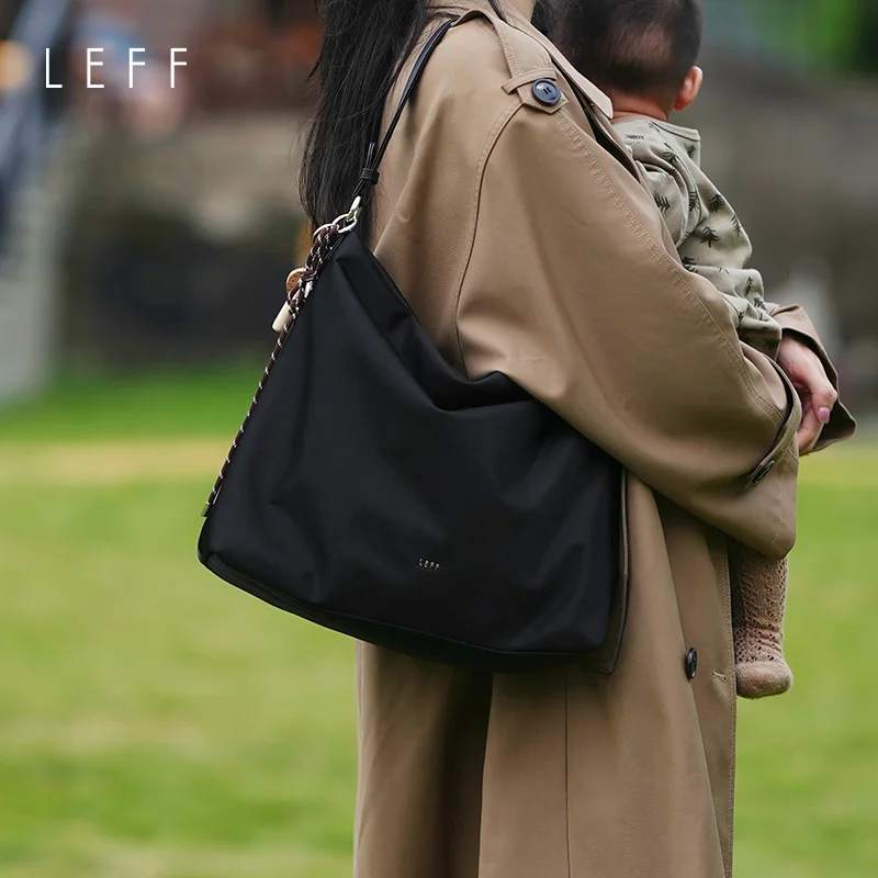 

LEFF Trendy Women's Bag Waterproof Large Capacity Mom Shoulder Bags With Thermal Insulation Layer Travel Business Casual Bags