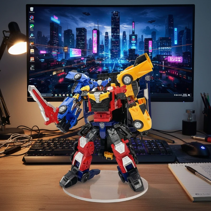 3in1 Actiefiguren Tuobao Warrior Transformerende Robot Speelgoed Set 13 ''/34 cm Gezamenlijk Beweegbaar Speelgoed voor Jongens Meisjes Kids Gift Modellen Nieuwe