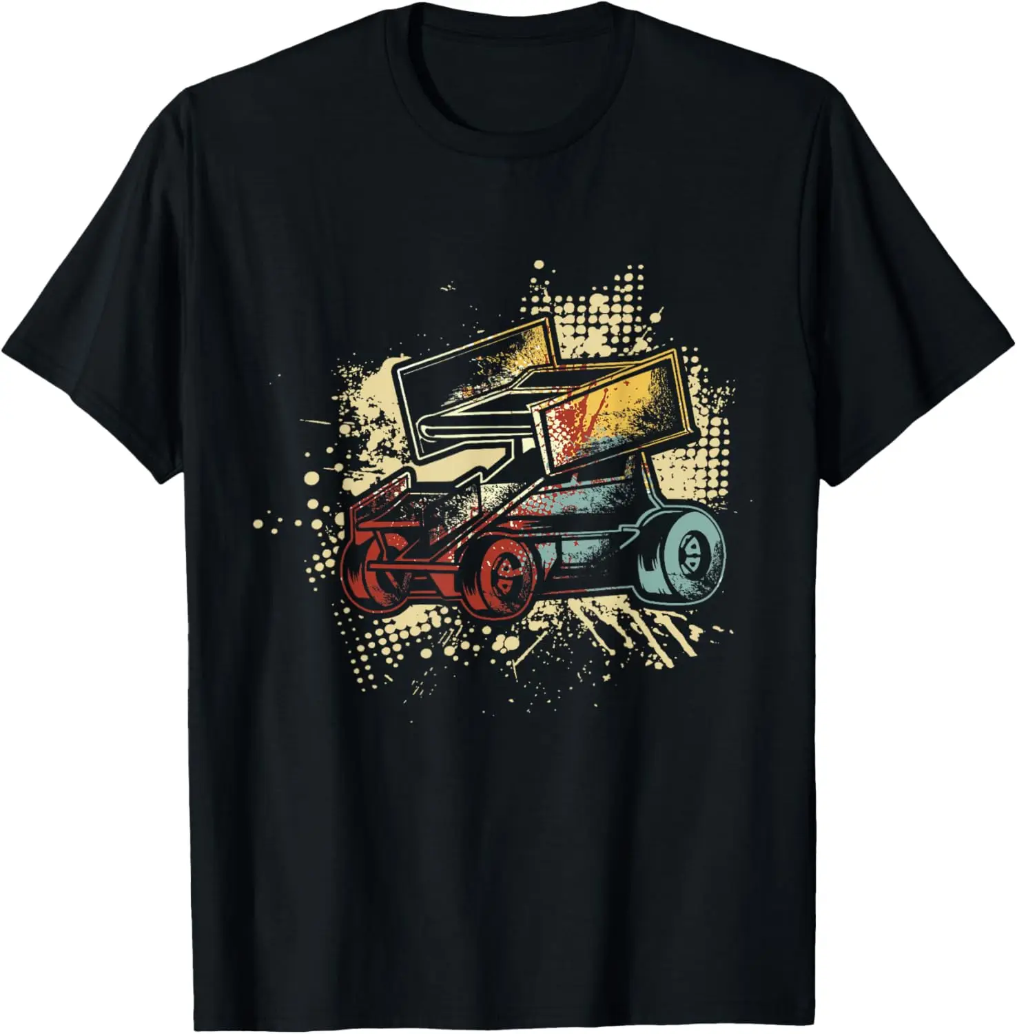 Retro Vintage Dirt Track Racing Race Car Motorsport Fan T-Shirt