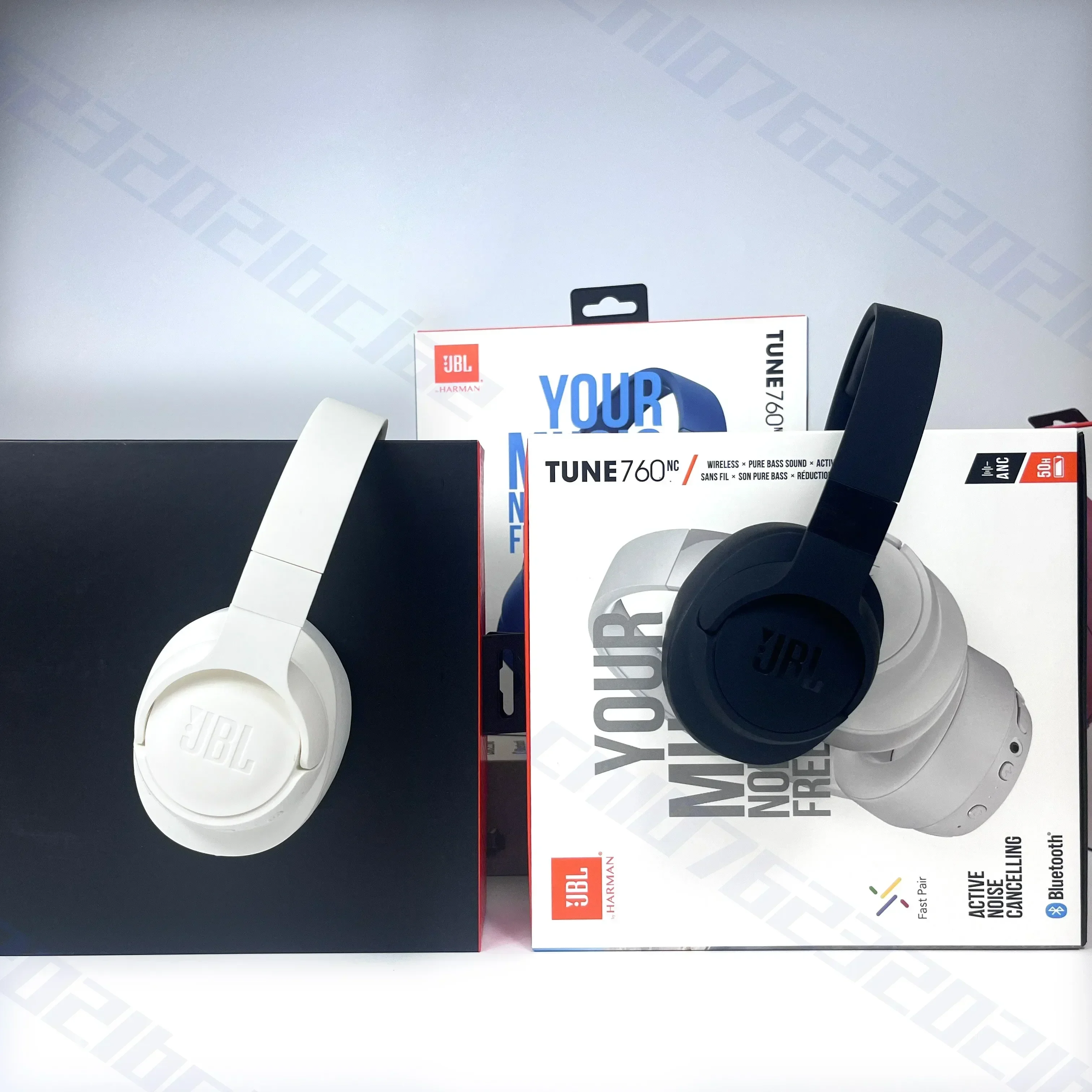 سماعات JBL Tune 760NC الأصلية القابلة للطي فوق الأذن مع خاصية إلغاء الضوضاء النشطة JBL T760NC سماعة رأس رياضية #4