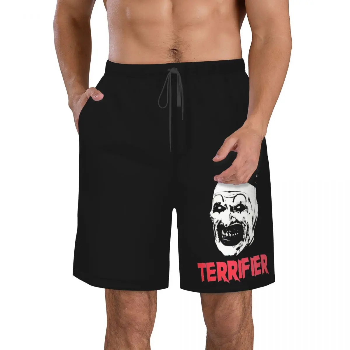 Terrifier Art The Clown Swimsuit Beach Quick Drying Trunks For Men Summer Beachwear Halloween Board Shorts Fast Dry Trunks