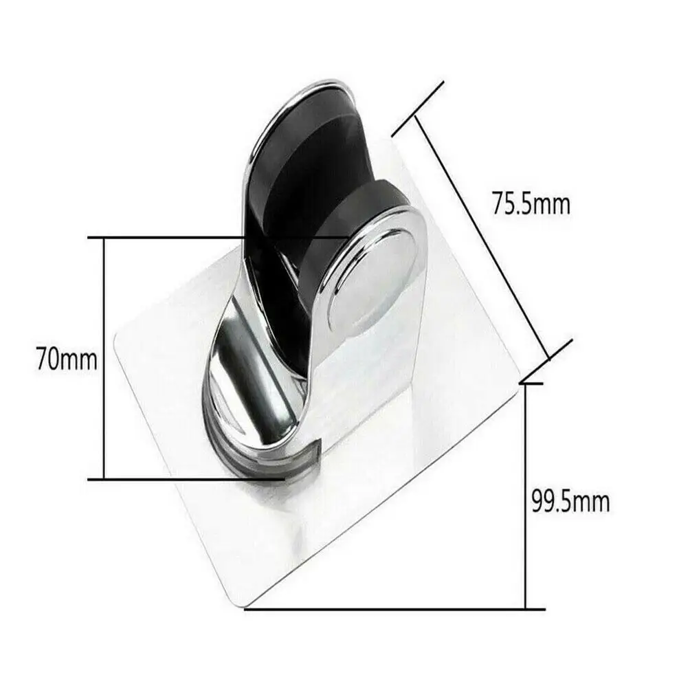 Adjustable Shower Head Holder Self Adhesive Wall Shower Holder Holder Without Drilling Accessories For Bathroom Shower Y1F3