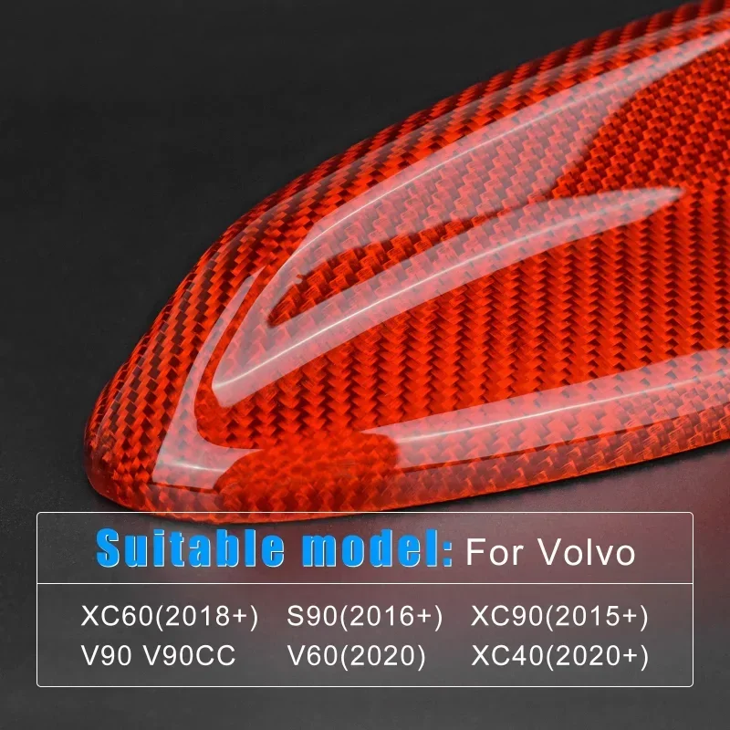 

For Volvo XC60 XC90 S90 V90 V60 XC40 Real Dry Carbon Fiber Shark Fin Antenna Cover Decoration Styling Modification Accessories