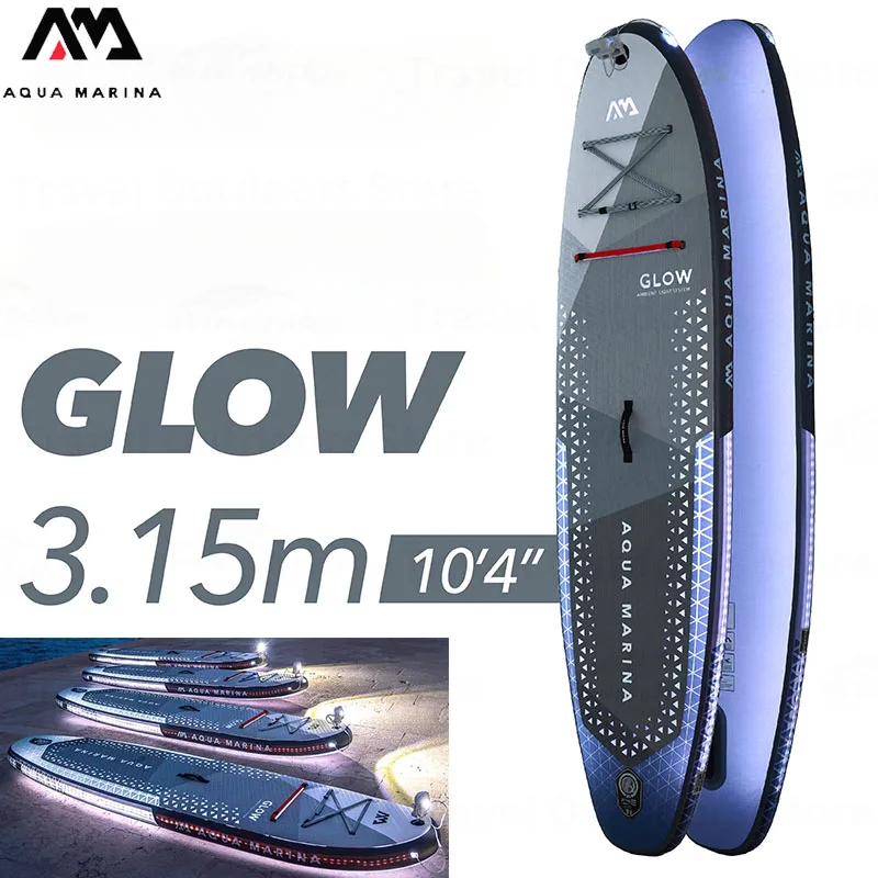 

AQUA MARINA 2025 NEW GLOW Inflatable Stand Up Paddle Board Luminescence Board 4 Modes Sup Paddle Board Surf Stand Up Paddling