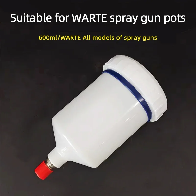 Damfor Warte paint gun 600ml top pot PVC material white car paint spray tool accessories