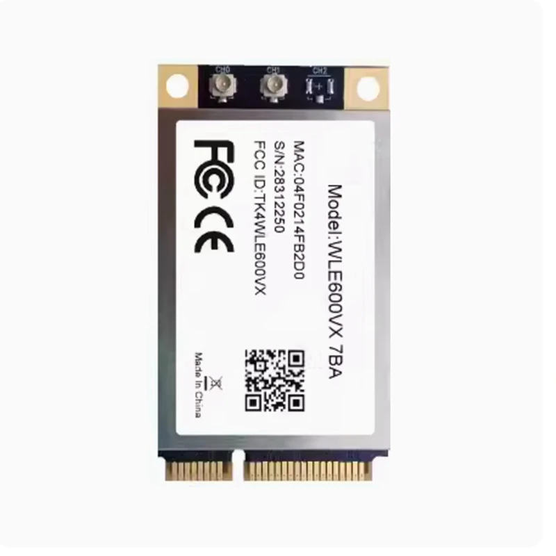 WLE600VX ดูอัลแบนด์2.4GHz 5GHz 802.11ac/abgn Mini PCI Express Card MIMO 2X2 WAVE 1โมดูล WIFI การ์ดโมดูล Atheros QCA9882