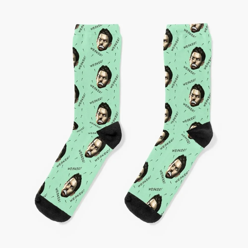 

Chris yelling Wesker Socks christmas gift aesthetic Male Socks Women's