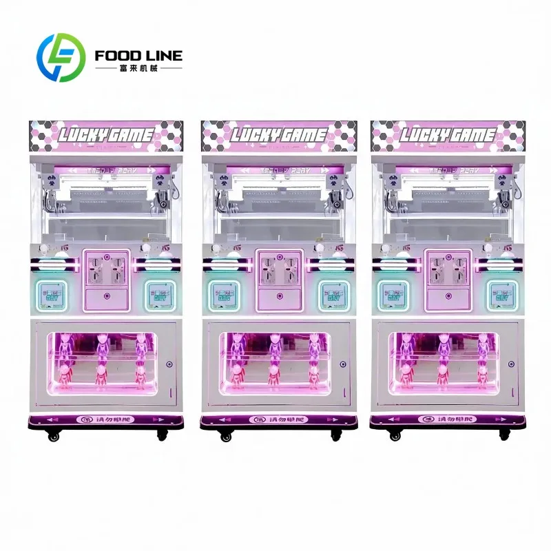 Customized Coin Operated Mini Claw Machine 2 Players Arcade Game Machine for Toy Vending and Amusement Entertainment