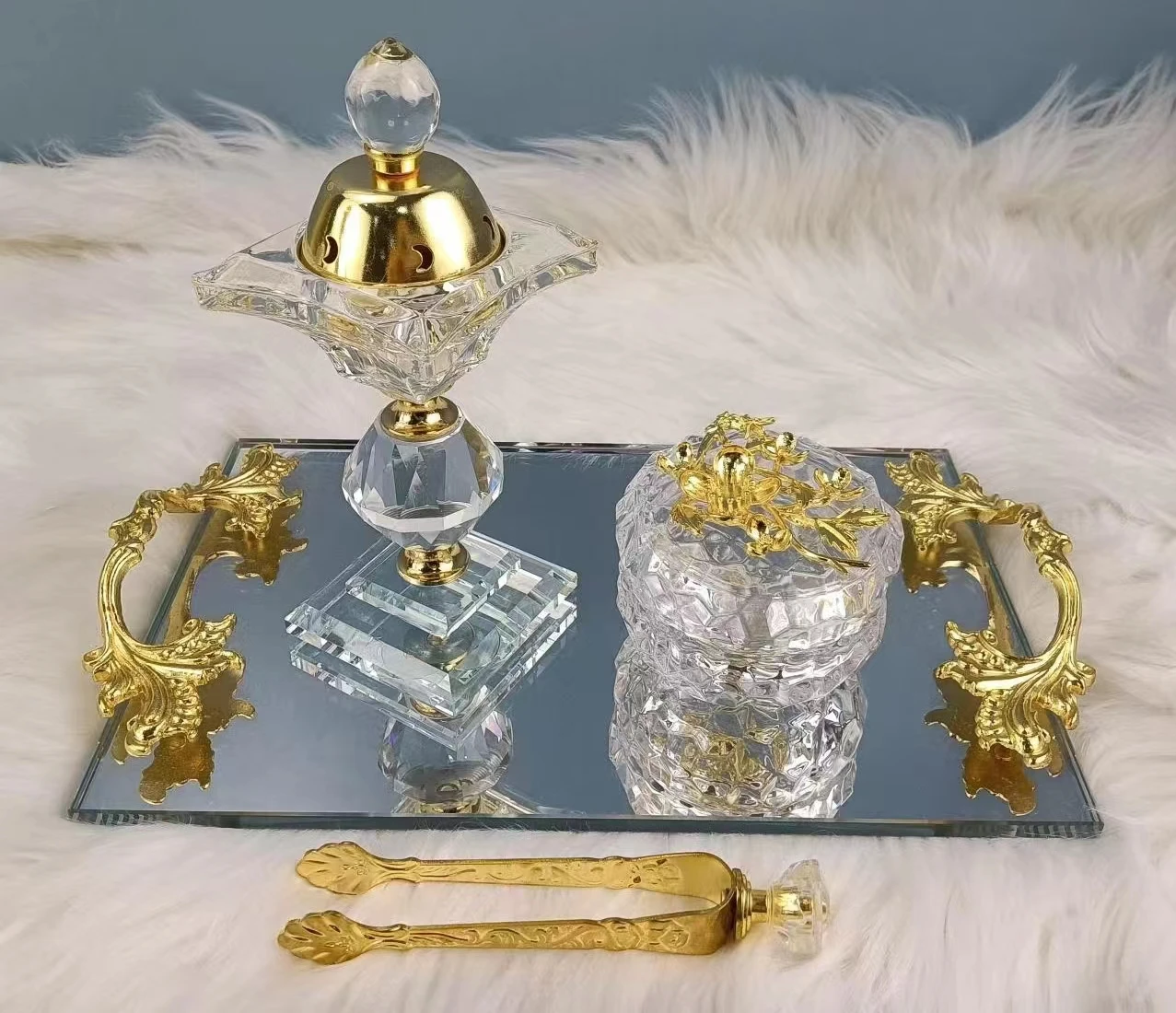 

Beautiful Arab Household Items Incense burner Gift Set Crystal Incense burner