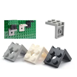15pcs Figures Stand Base Plate 3956 Bracket 2x2 Inverted Building Blocks DIY Figure Standing Display Bracket Assemble Brick Toys