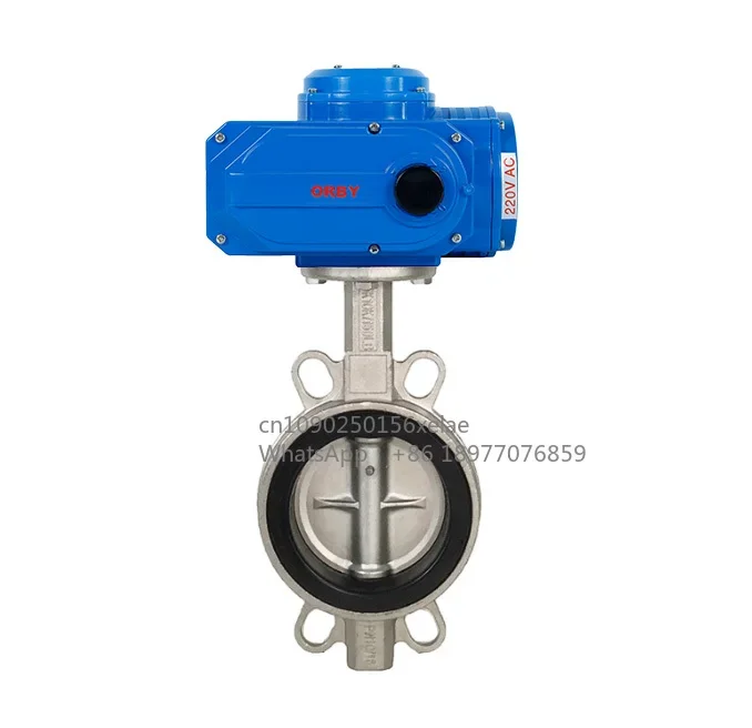 صغير 4 بوصة Dn100 Pn16 مصنعي صمامات الفراشة الكهربائية بمحركات #4