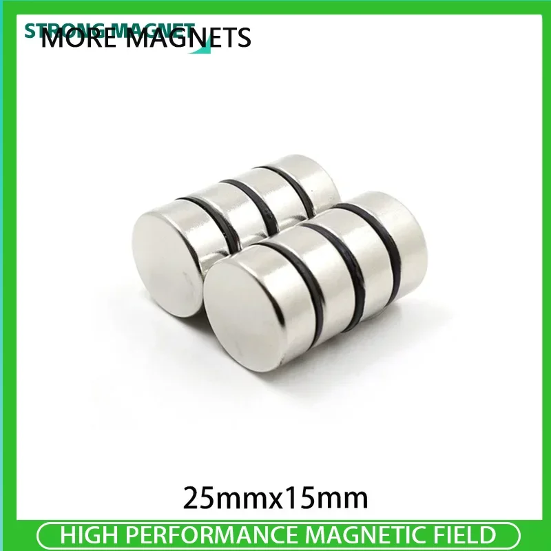 1/2/5/10PCS 25x5 25x10 25x15 25x20mm Round Strong Powerful Magnets N35 Neodymium Magnet Disc Permanent Magnets