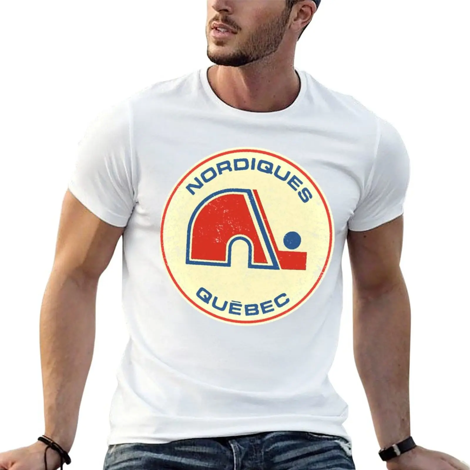 

Quebec Nordiques T-Shirt man t shirt luxury man t shirts cotton T-Shirt