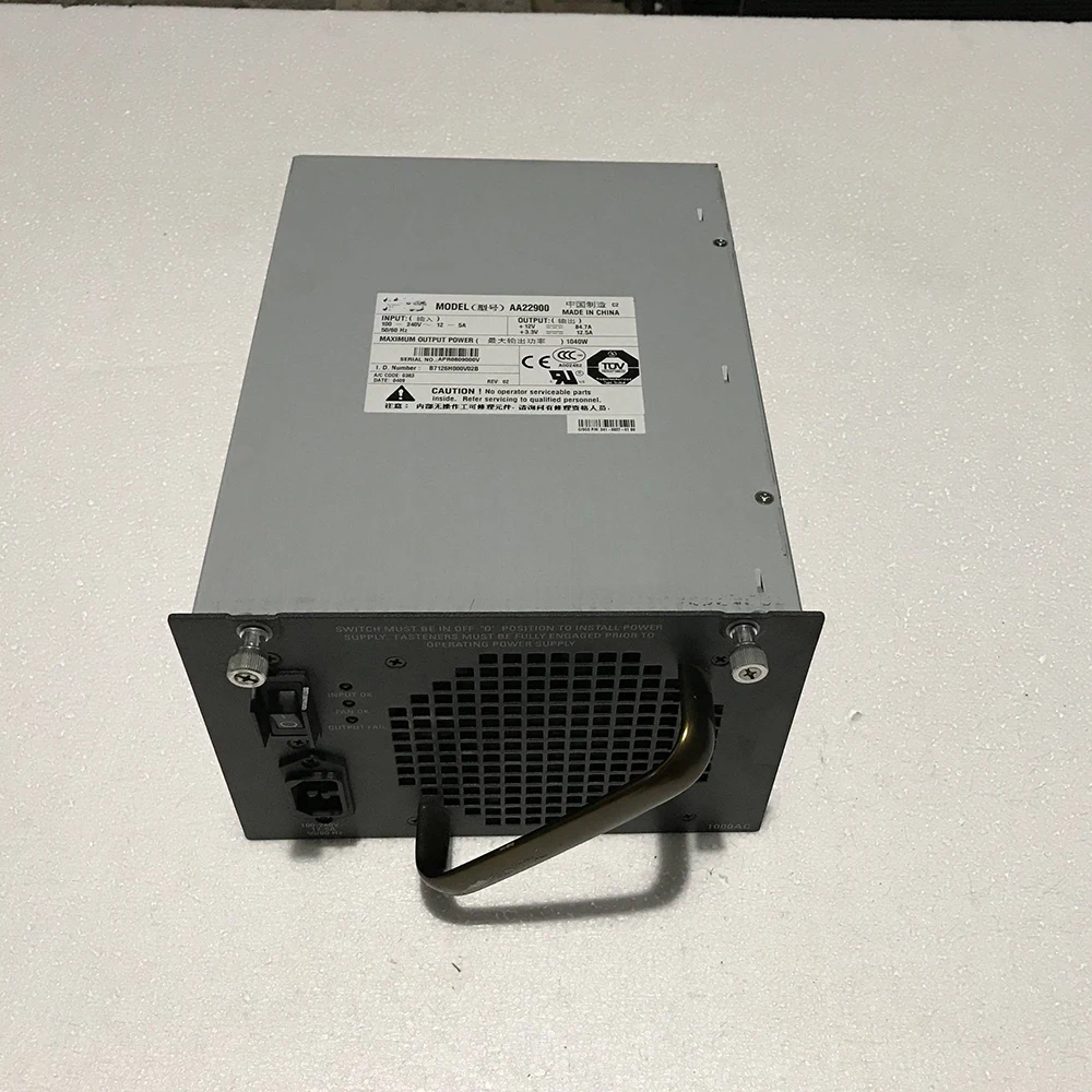 100% test for power supply for AA22900 PWR-C45-1000AC 341-0037-05 1040W Work Good