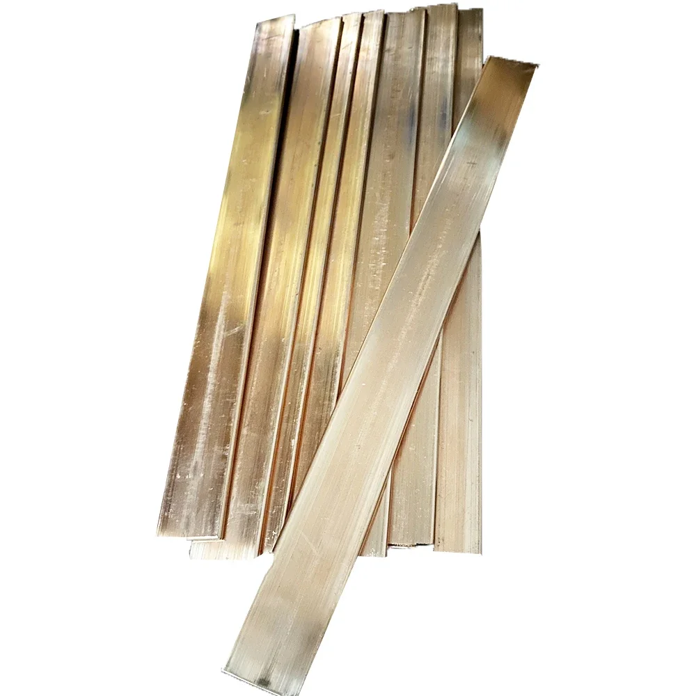 

Grounding Copper Strip Red Copper Shaft Square Flat Bar 12x20x330mm Model DIY Material T2 Row Pure Copper Strip
