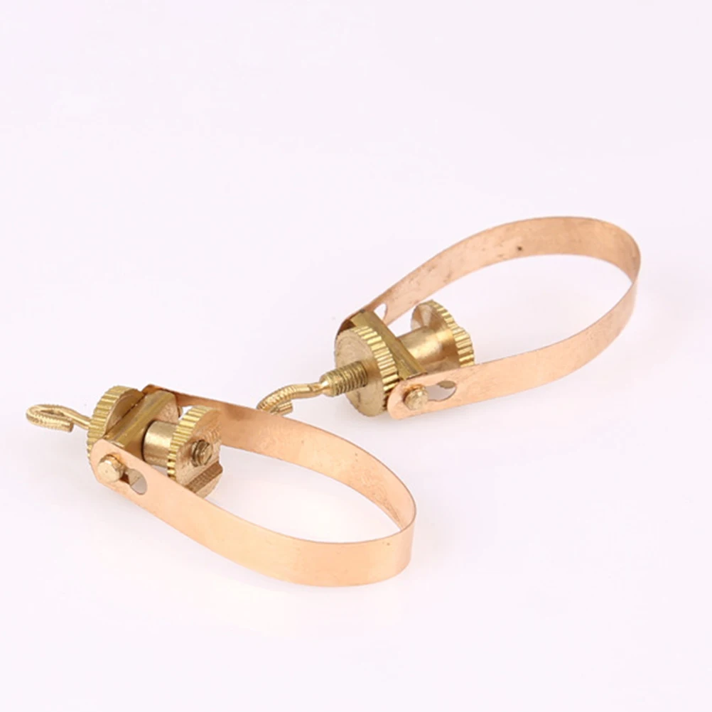 

4 Pcs Erhu Copper Accessories Metal Fine Tuners Adjustable String Fixer Replacement Parts Practical Tools