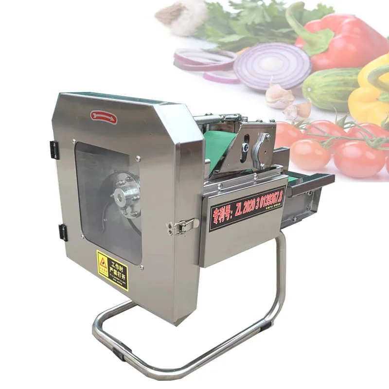 

Stainless Steel Automatic Vegetable Cutting Machine Commercial Electric Potato Slicer Leek Pepper Celery Dicer