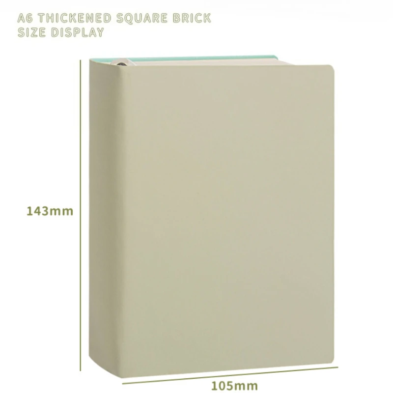 دفتر ملاحظات داخلي فارغ 360 ورقة من الجلد الصناعي الناعم، دفتر رسم بسيط، دفتر ملاحظات سميك للغاية، صغير طازج