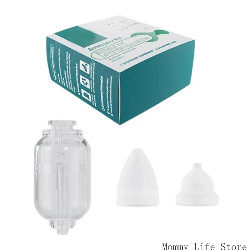 

Powerful Manual Baby Nasal Aspirator Replacement Silicone Tip with Storage Chamber for Effective Congestion Relief