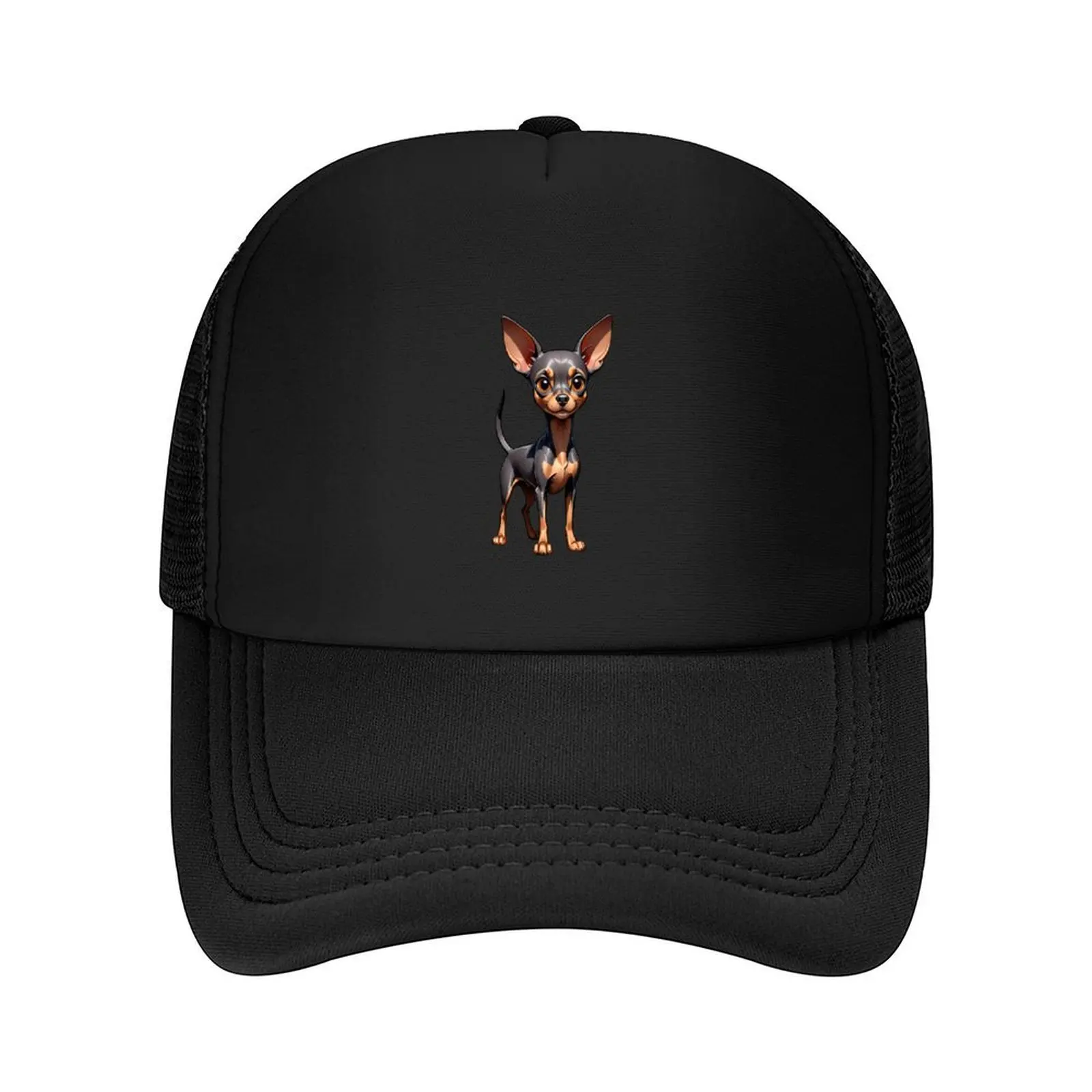 

Prague Ratter Dog Baseball Cap Golf Hat Thermal Visor Trucker Cap Winter hat Trucker Hats For Men Women's