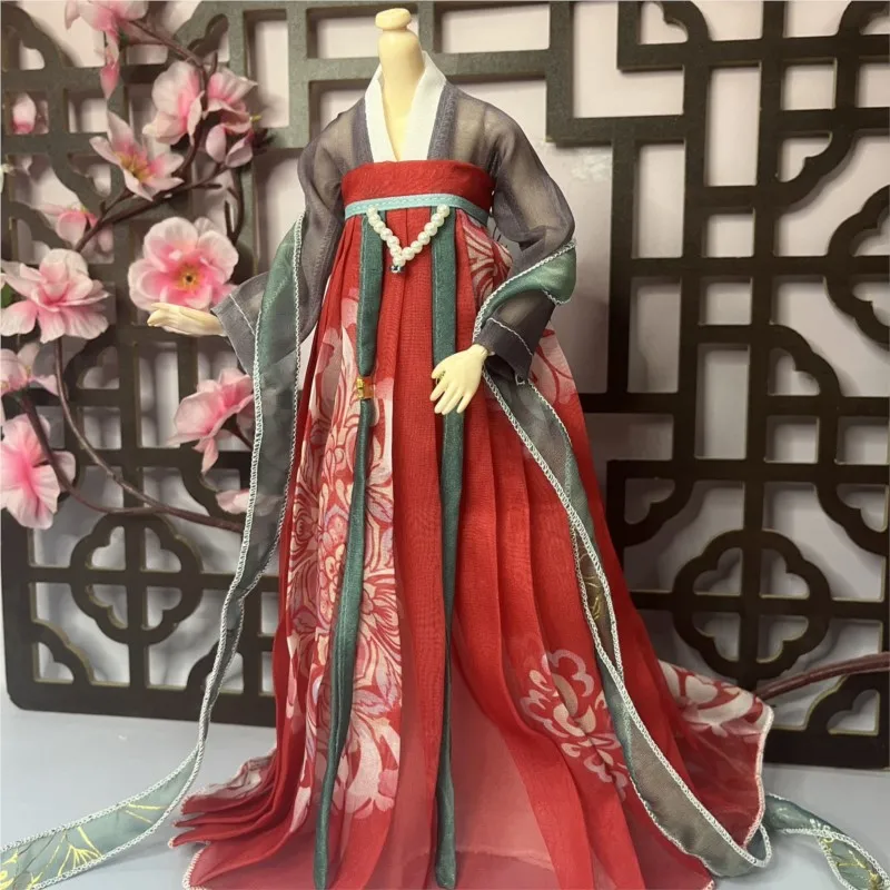 2025 neue Kreative Vintage Puppe Hanfu Kleid 30 cm Puppe Kleid Kostüm Puppe Chinesischen Vintage Hanfu Kleid Puppe Zubehör LI093