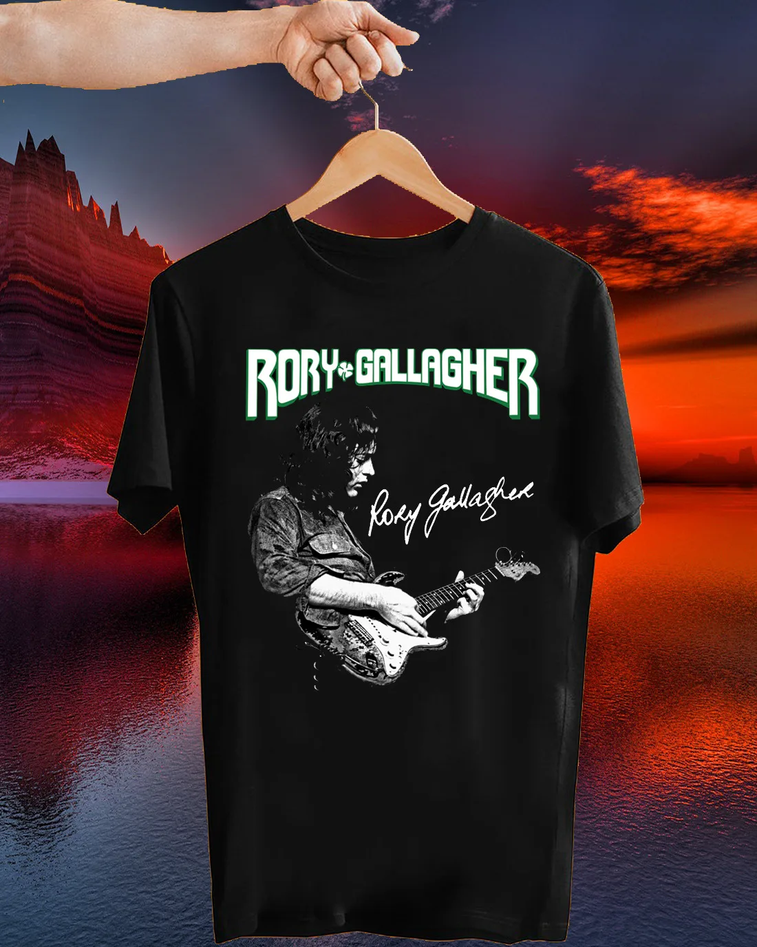 Rare Rory Gallagher T shirt Size S to 5XL Men LL114 long or short sleeves