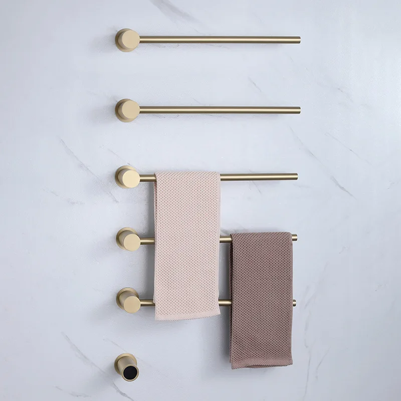 

Concealed crossbar electric towel rack heating and drying intelligent timing pre-embedded minimalist towel rack