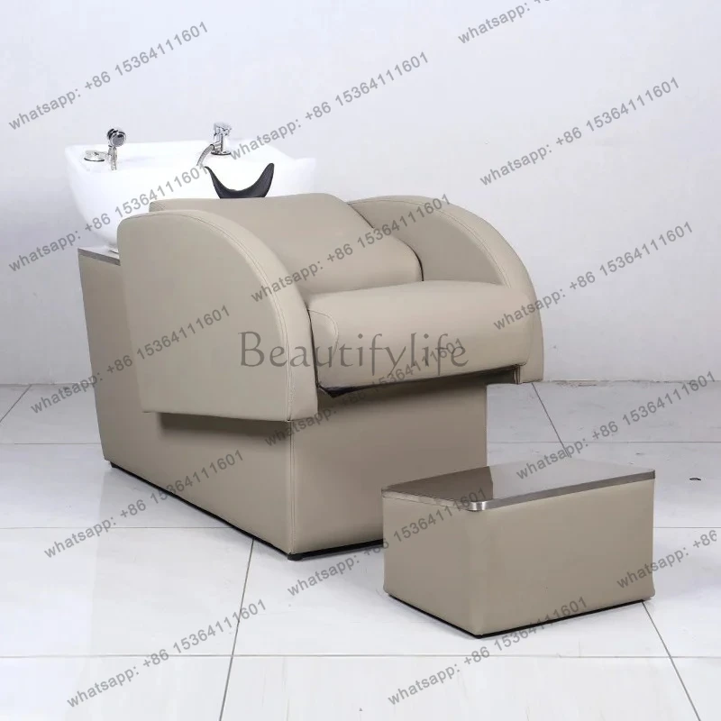 hair salon hair salon special flush barber shop hair cutting shampoo bed new semi-reclining shampoo bed