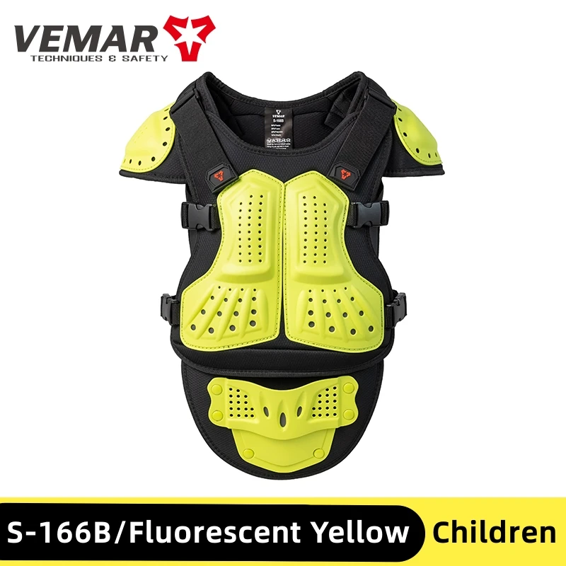 VEMAR New Kids Motorcycle Children Armor Vest Protection Bike Motocross Moto Body Back Protective Kids S-166B