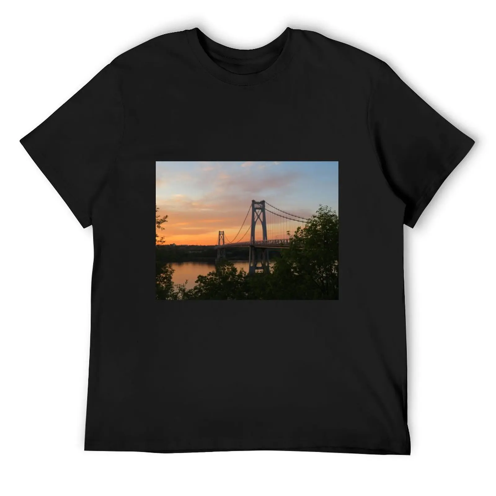 Poughkeepsie, New York, Mid-Hudson Bridge T-Shirt Aesthetic clothing customs design your own tees sweat mens tall t shirts