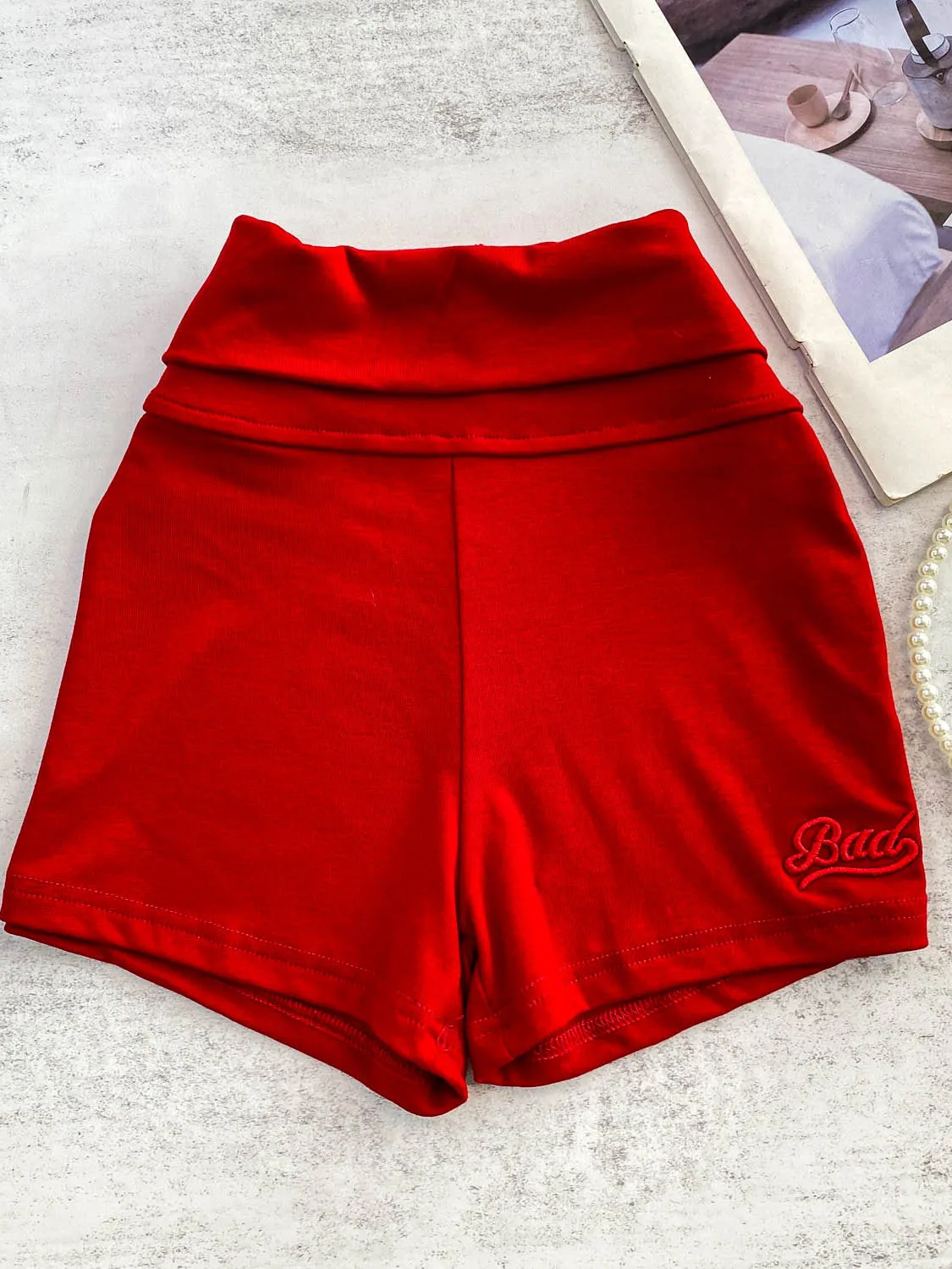 الأبيض عالية الخصر التخسيس orts المرأة Faionable مكبل طبقة قاعدة ضيقة تناسب بعقب رفع عارضة عالية الخصر orts #3