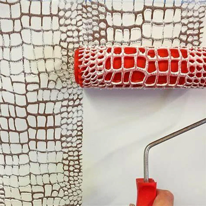 Rullo da pittura per decorazione murale con motivo coccodrillo da 7 pollici
