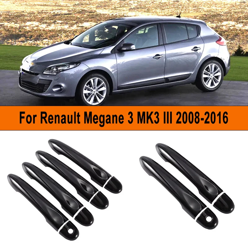 

Car Door Handle Cover Trim Styling Accessories For Renault Megane 3 MK3 III 2008-2016 2015 2014 2013 2012 2011 2010 2009