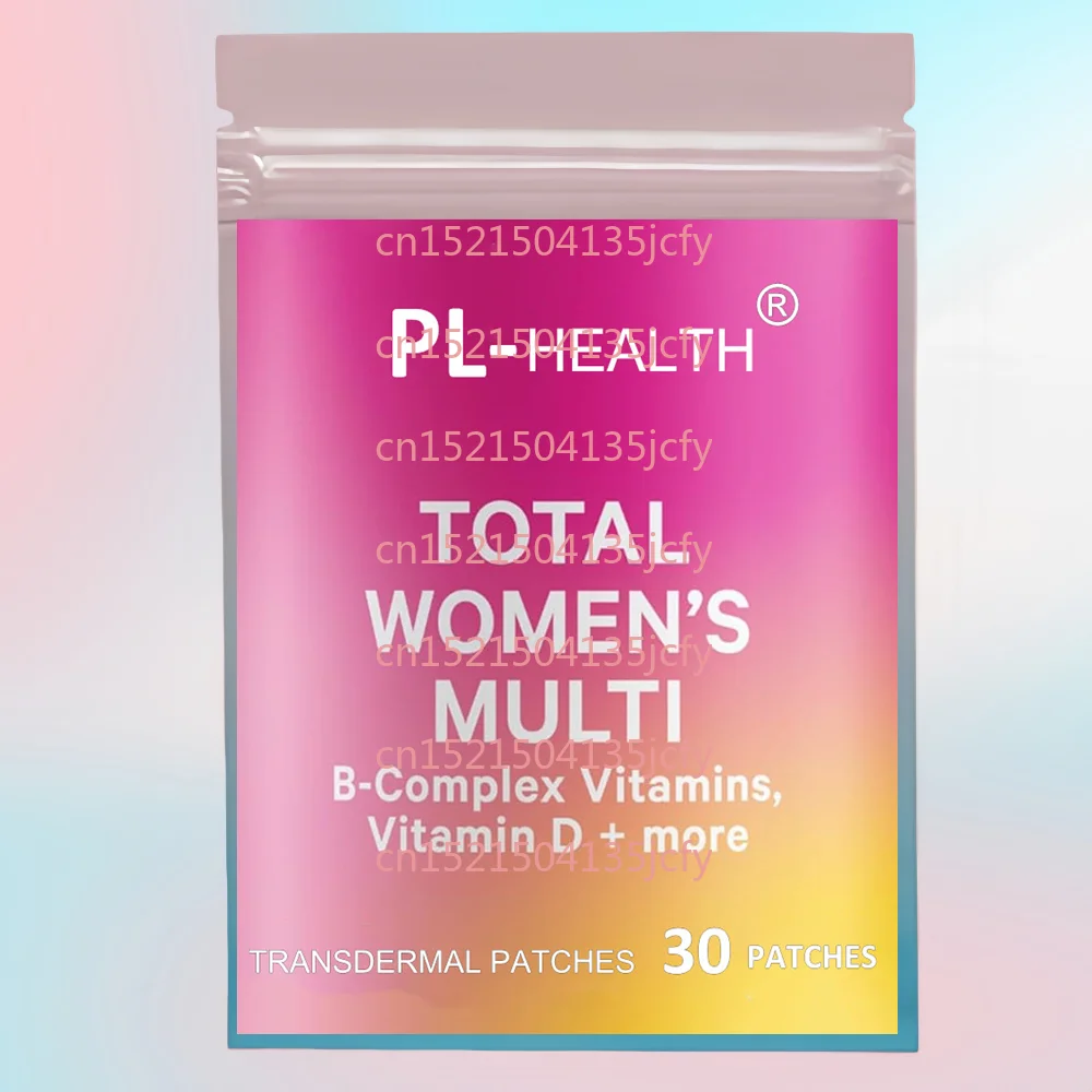 

30 Patches Women's Multivitamin Transdermal Patches for Hair, Skin, & Nails, Bone Health, Energy, Immune Support